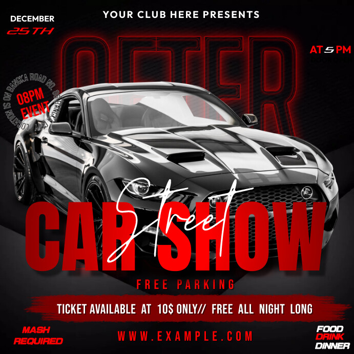 Street Car Show Template | PosterMyWall