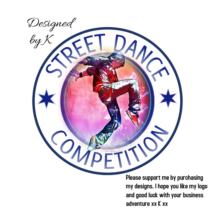 Street Dance Logo, Competition Logo template