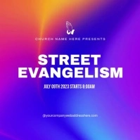 street evangelism Instagram Post template