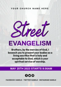 street evangelism A4 template