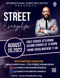 street evangelism Flyer (US Letter) template