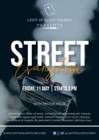 STREET EVANGELISM POSTER A3 template