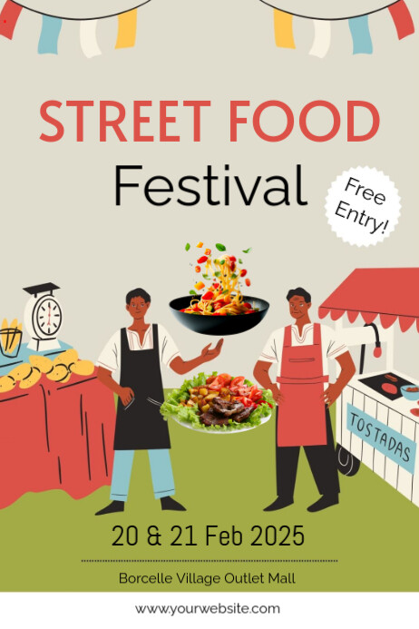 Plantilla de Street Food Festival Poster Design | Food Festival Poster ...