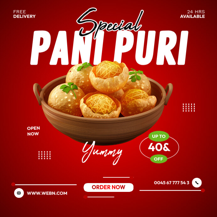 Street Food Special Instagram Post template