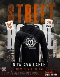 Street Hoodie New Arrival Flyer (US Letter) template