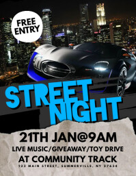 Speed Racing Street Racing Flyer Template | PosterMyWall