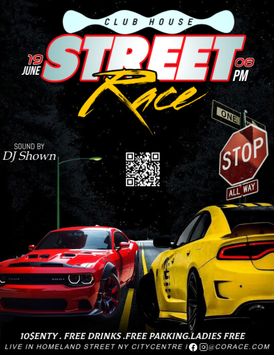Copy of Street Race Flyer (us Letter) | PosterMyWall