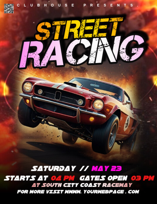 street race posters Template | PosterMyWall