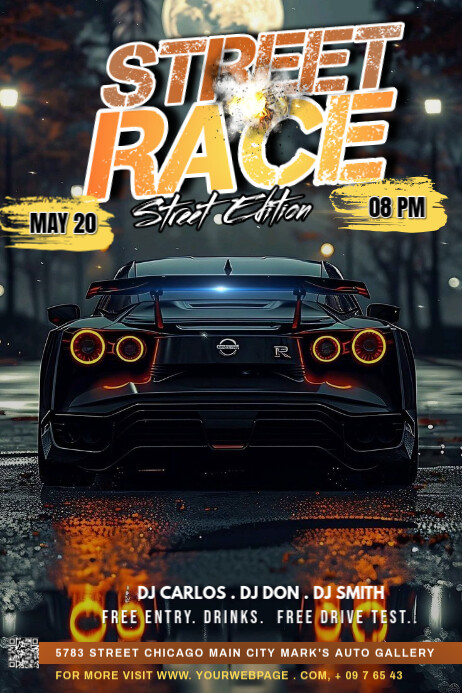Copy of street racing posters | PosterMyWall