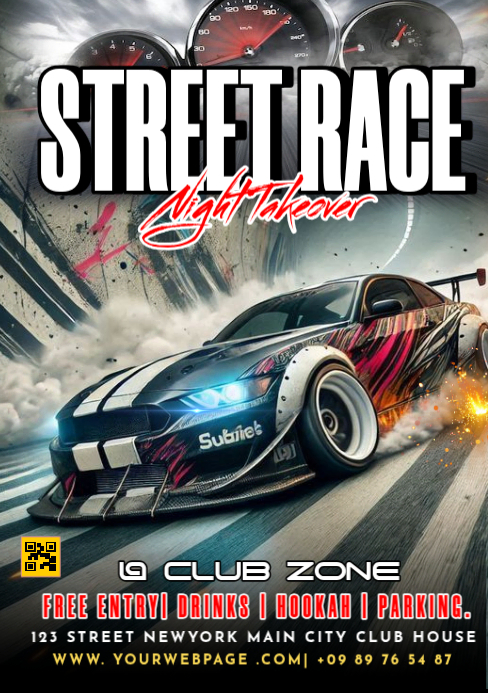 street racing posters Template | PosterMyWall