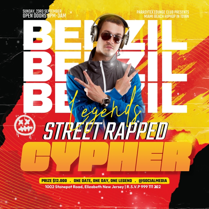 Street Rap Template PosterMyWall