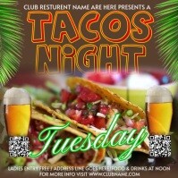 Street Tacos Party - Steak Taco Party - Mexican Food  Party โพสต์บน Instagram template