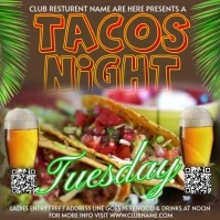 Street Tacos Party - Steak Taco Party - Mexican Food  Party Wpis na Instagrama template