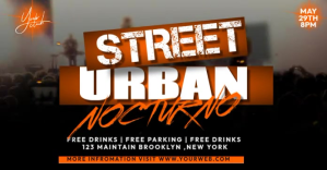 Street Urban Nocturno Party Template Ibinahaging Larawan sa Facebook