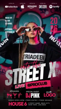 Street X Night Party Instagram Reel template