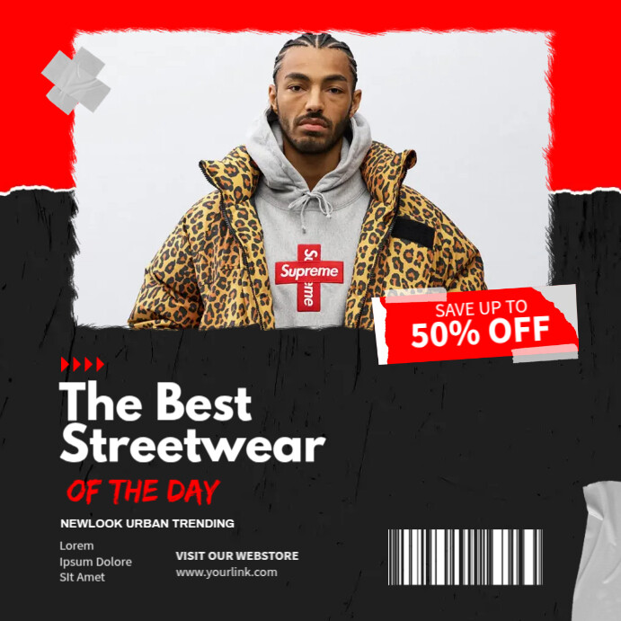 Streetwear Ads Template PosterMyWall