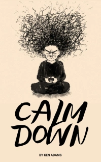 Stress phone addiction book cover Kindle/Book Covers template