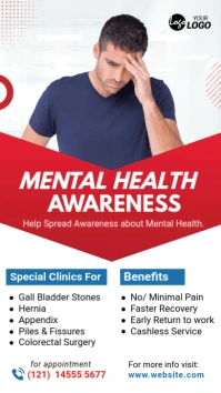 Stress Therapy Counseling WhatsApp Status template