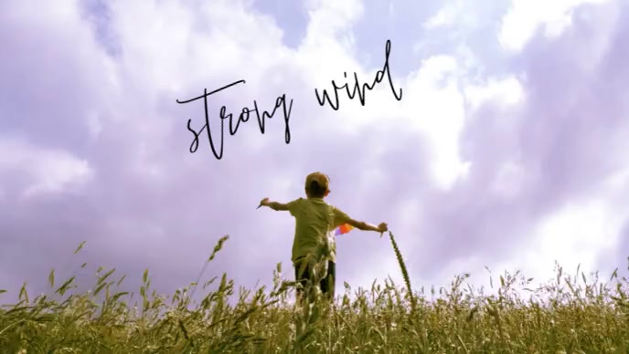 Wind So Strong strong wind Template | PosterMyWall