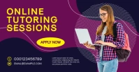 student class online tutoring sessions auf Facebook geteiltes Bild template