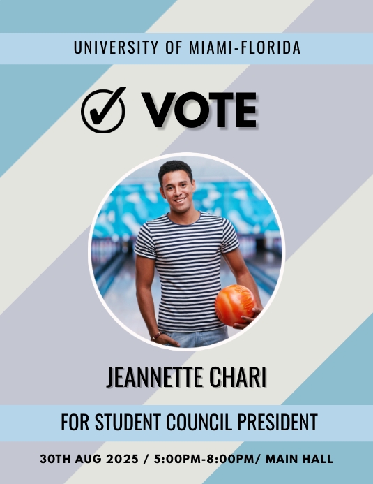 Student council campaign flyer template | PosterMyWall