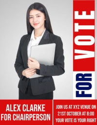 student council campaing Flyer (US Letter) template