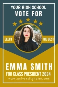 Student council Poster template