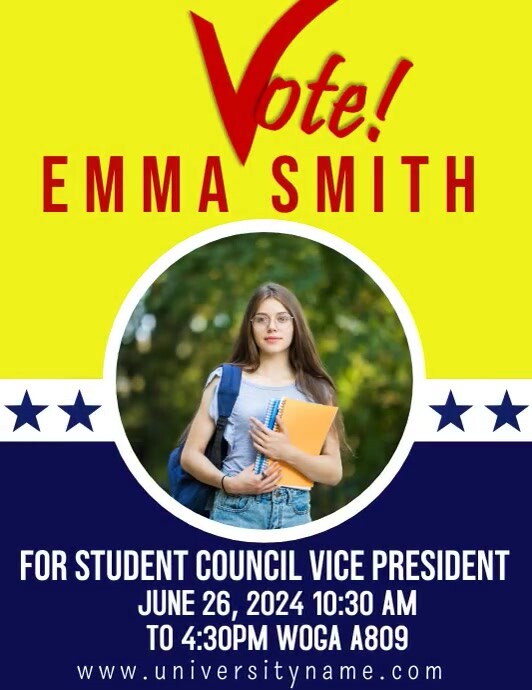 Student council Template | PosterMyWall