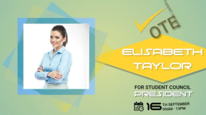 Student Council Election Ad, student campain template