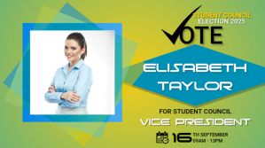 Student Council Election Ad, student campain Twitter-bericht template