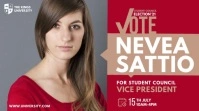 Student Council Election Ad Twitter 帖子 template