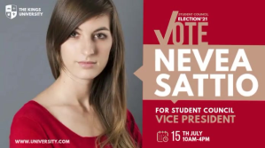 Student Council Election Ad Twitter Post template