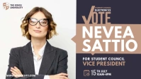 Student Council Election Ad Twitter 帖子 template