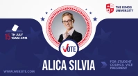 Student Council Election Campaign Twitter Post template