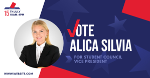 Student Council Election Campaign Изображение, которым поделились на Facebook template
