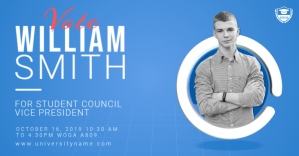 Student Council Election Campaign Facebook template