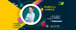 Student Council Election Campaign Instagram Banner da Twitch template