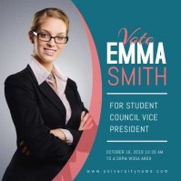 Student Council Election Campaign Instagram Instagram-opslag template