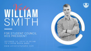 Student Council Election Campaign Twitter template