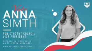 Student Council Election Campaign Twitter template