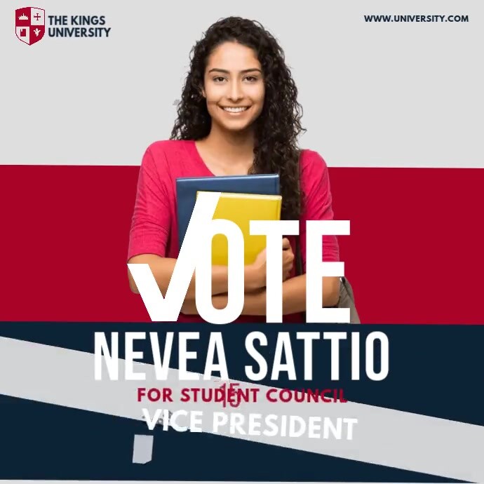 Student Council Election Slideshow Example Plantilla de Student Council Election | PosterMyWall