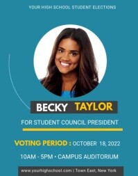 Student Council Election Slideshow Example Student Council Template | PosterMyWall