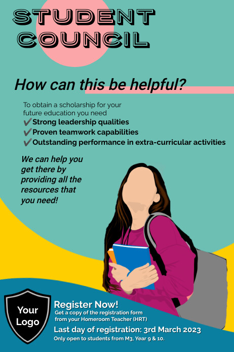 Student council poster Template | PosterMyWall