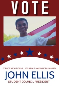 Student Council President VideoFlyer template Poster