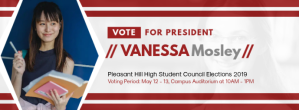 Student Council Vote for Me Facebook Banner template