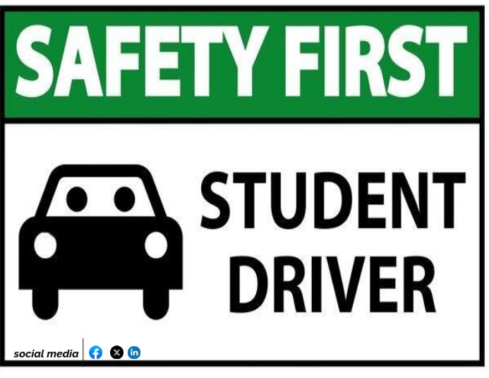 student driver sticker template design | PosterMyWall