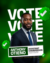 Student Election Campaign Instagram Portrait template
