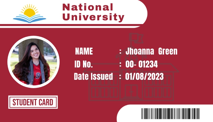 Student ID Card Template | PosterMyWall