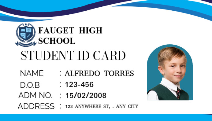 STUDENT ID CARD template