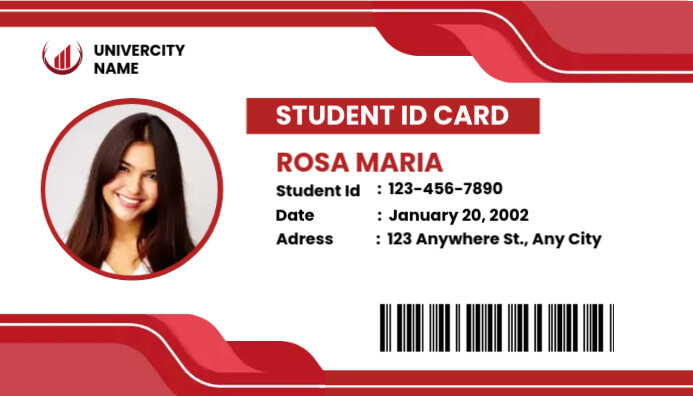 STUDENT ID CARD DESIGN TEMPLATE | PosterMyWall